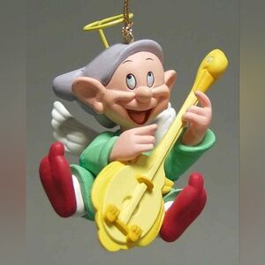 Vintage Grolier Disney Dopey-Angel-Red Shoes Holiday‎ Tree Ornament
